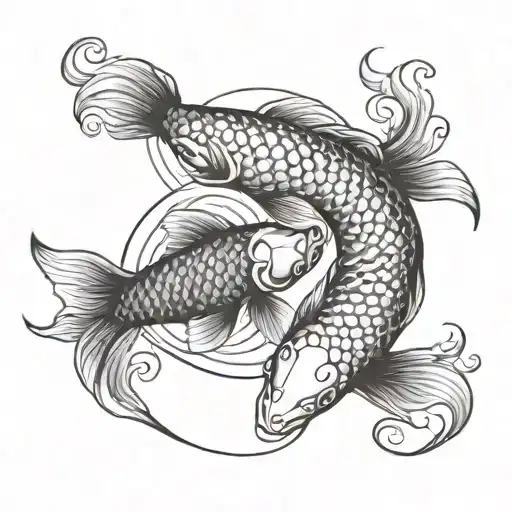 Koi Fish Yin Yang