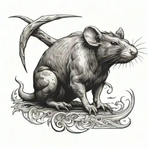 Rat In Bull Body And Bull Head
