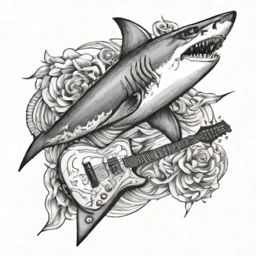 Shark And Guitar