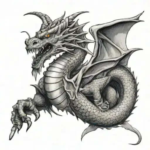 Dragon With Gun