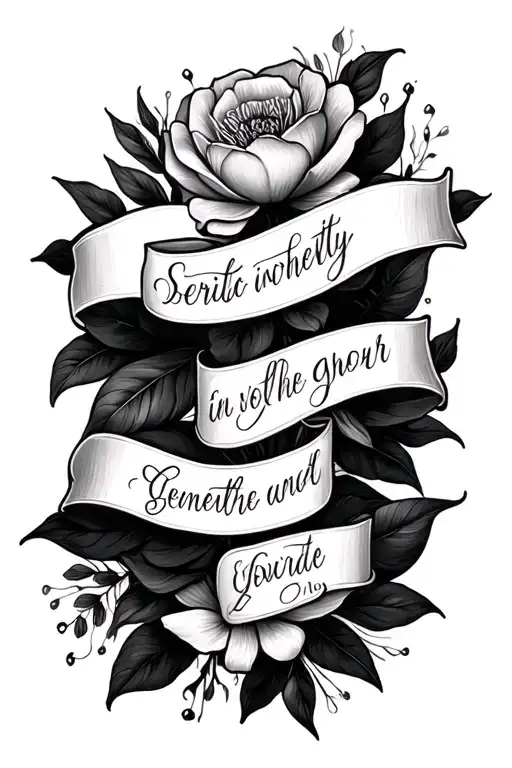 Serenity Prayer Written In Elegant Script