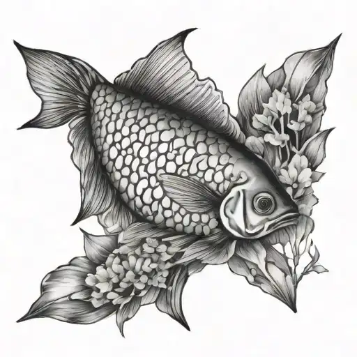 Crystals Fish Nature Scene