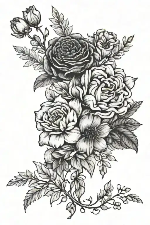 Birth Flower Bouquet