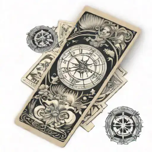 Tarot Card Sleeve With Frieren Characters Incorporated