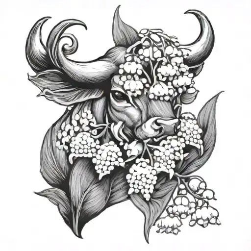 Lilly Of The Valley With A Bull
