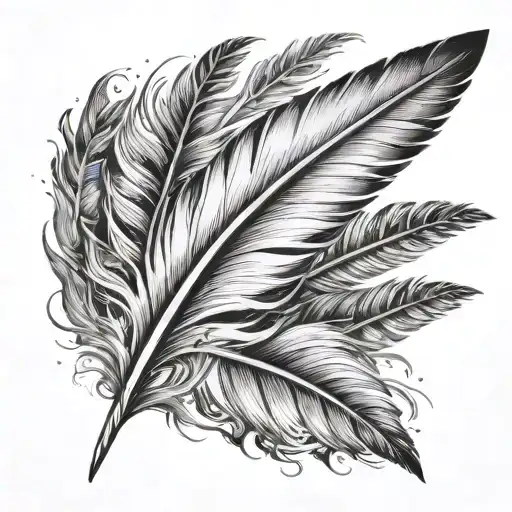 Feather With Subtle References To Travelling
