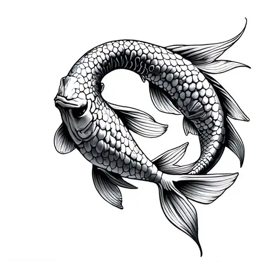 Skeleton Koi Fish
