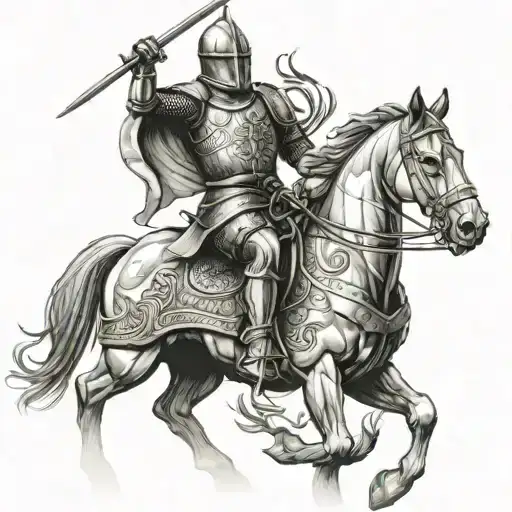 Knight And Horse