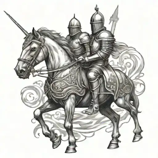 Knight And Horse