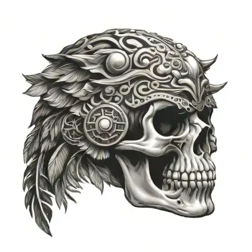 Jaguar Headdress Skull