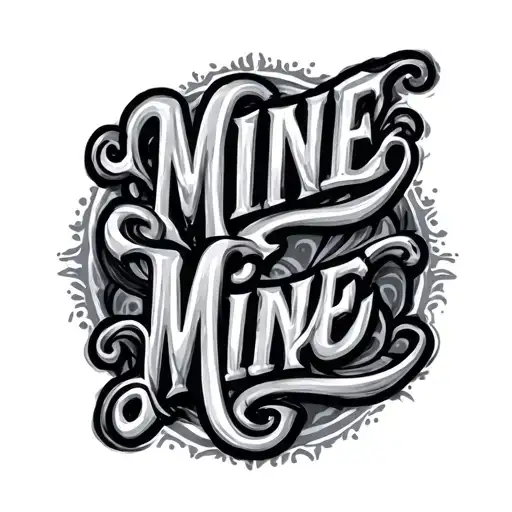 Fine Line Text On Shoulder Mine