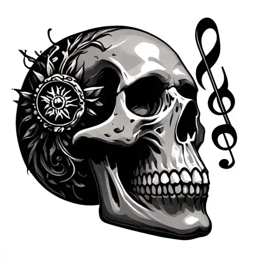 Music Inspired Skull