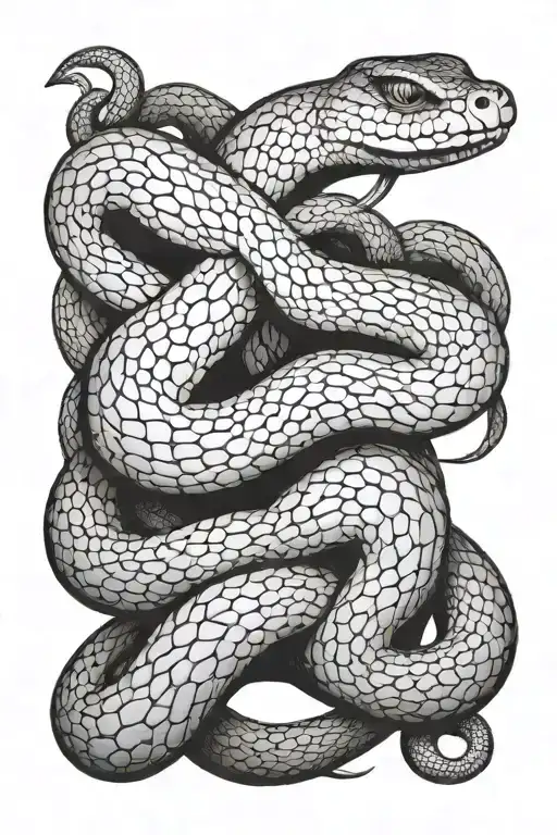 Snake With 2 Heads Fighting With Each Other