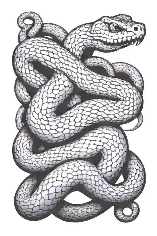 Snake With 2 Heads Fighting Showing Anger