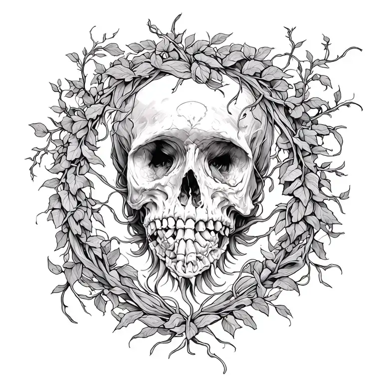 It Is All More Beautiful Because We Are Doomed Spine Tat With Vines Surrounding