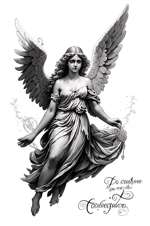 Collessuem Angel Cursive Writing Poetry