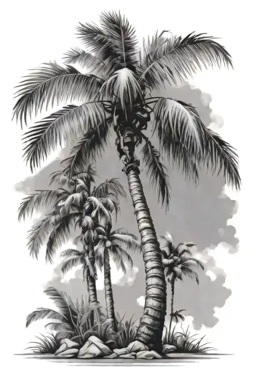 Bending Realistic Palm Tree