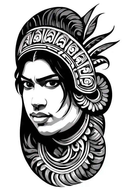 Samoan Style Tatto Symbolizing Inner Strength