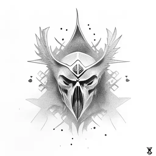 Dagger With Crows Head Hilt