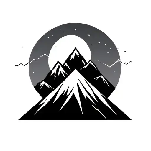 God Is Greater Than The Highs And Lows Symbol Overlayed On Mountains