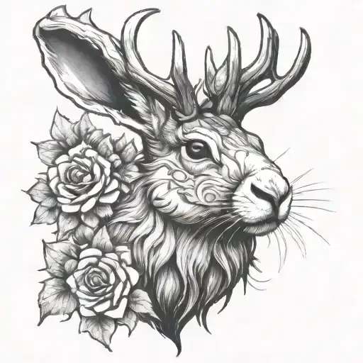 Jackalope With Crown