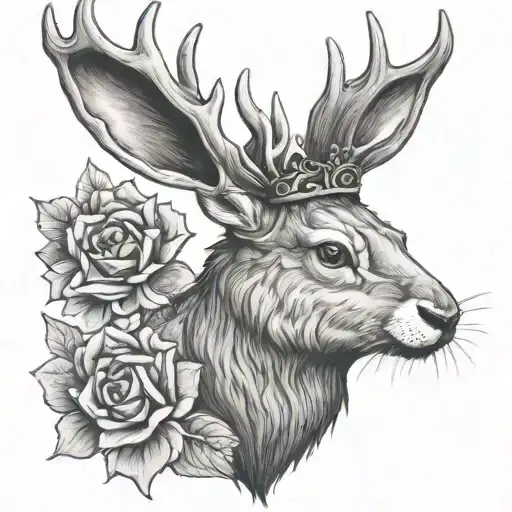 Jackalope With Crown