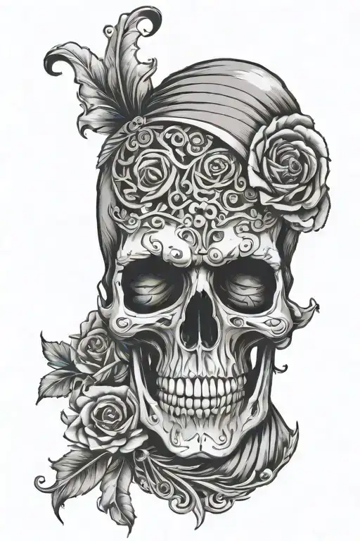 Tablou Of The Dead Skull Face