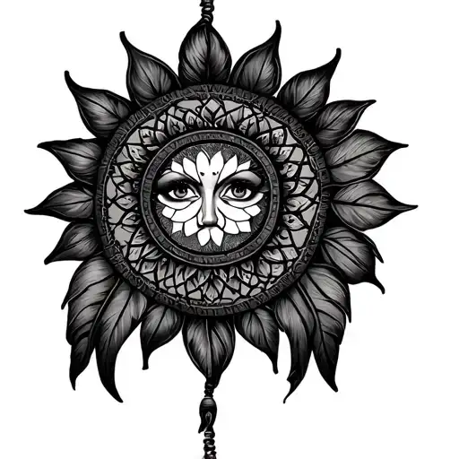 Leather And Lace Sun Dream Catcher