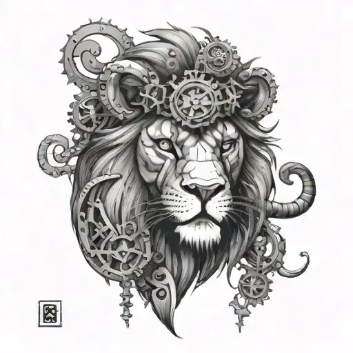 Steampunk Lion For Arm