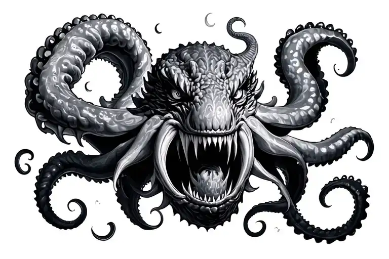 Kraken Underwater Attacking