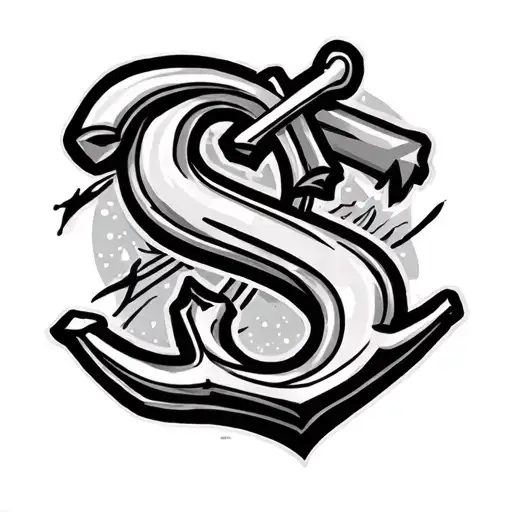 Aesthetic Anchor With Letter S