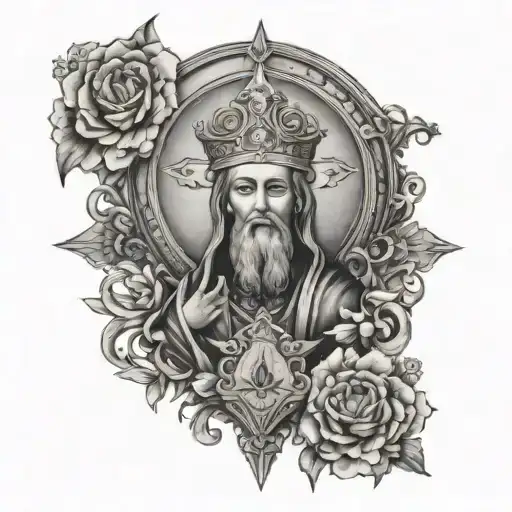 Design A Tattoo Showcasing The Beauty And Symbolism Of Orthodox Religious Icons