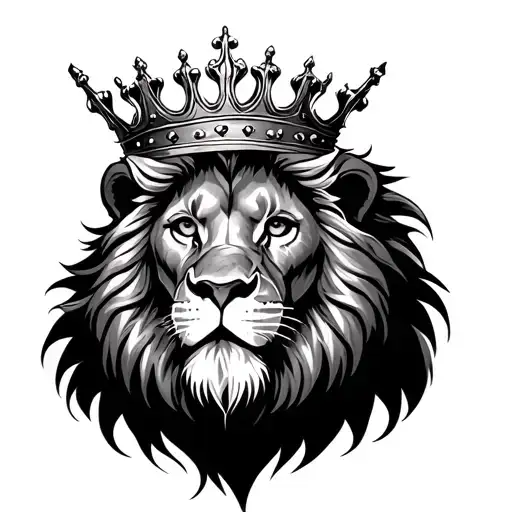 Lion Wearing A Crown
