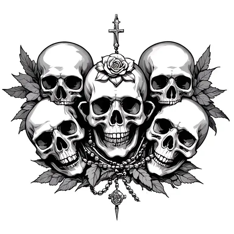 Holy Rosary Of Skulls
