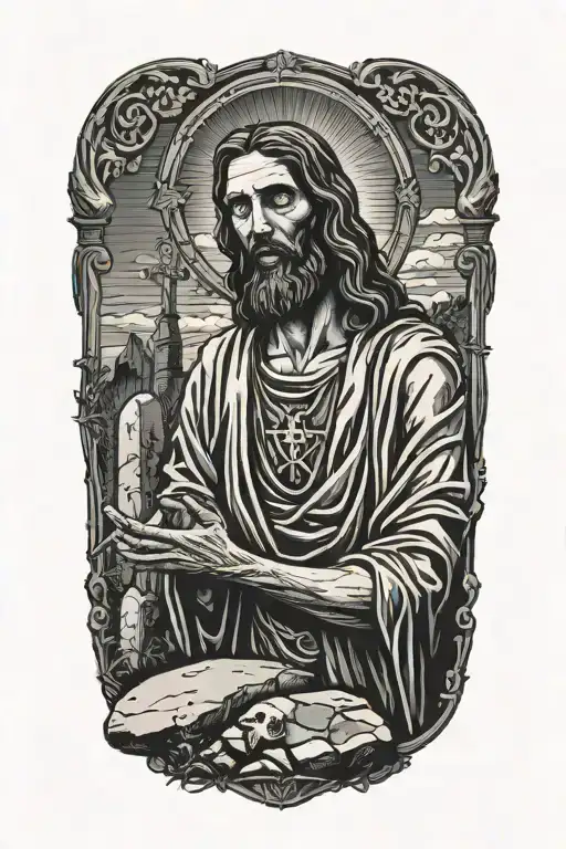 Gravestones Cemetryzombie Jesus