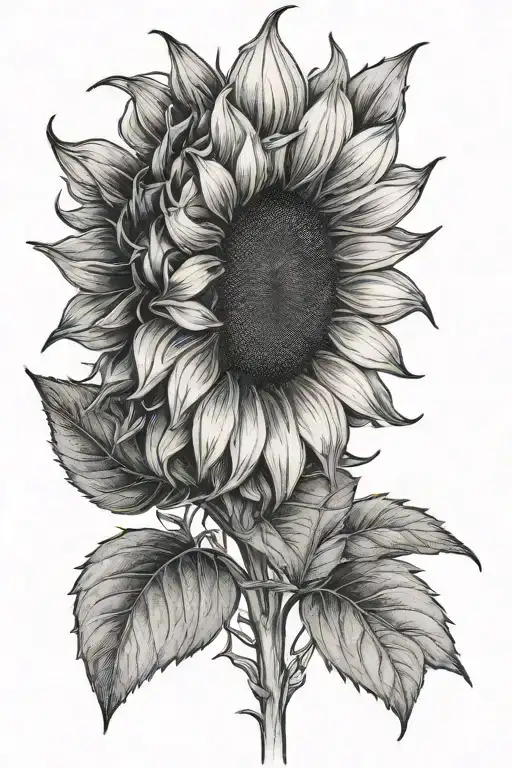 Sunflower With Quote
