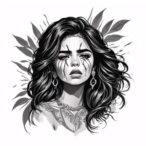 Beautiful Puerto Rican Girl Crying