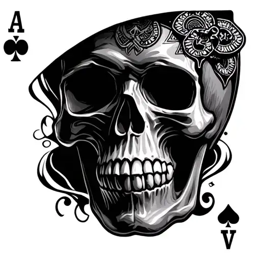 Poker Blackjack Skull