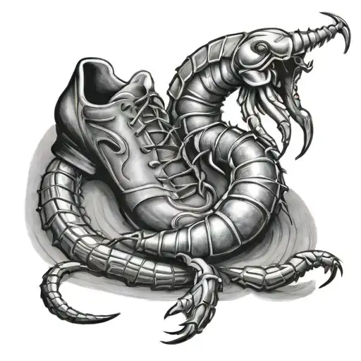 Smashing A Scorpion With A Shoe