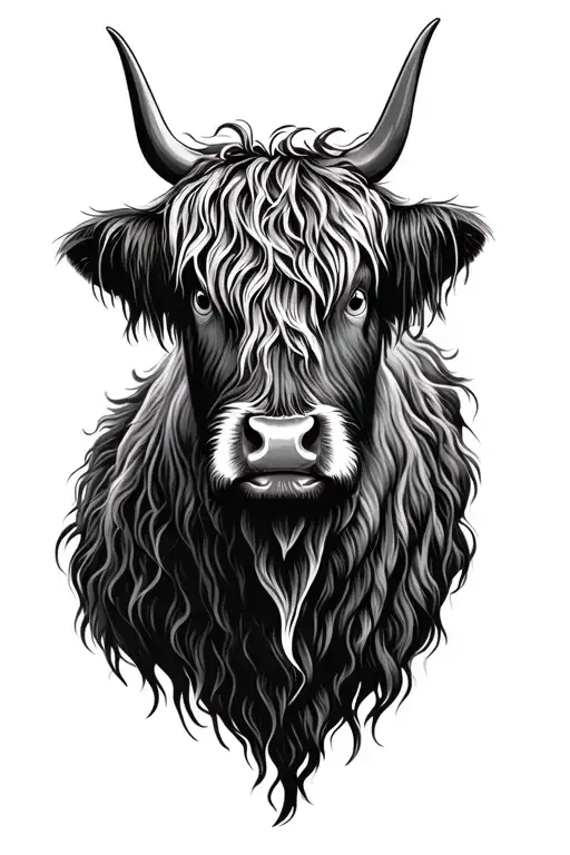 Highland Cow Head