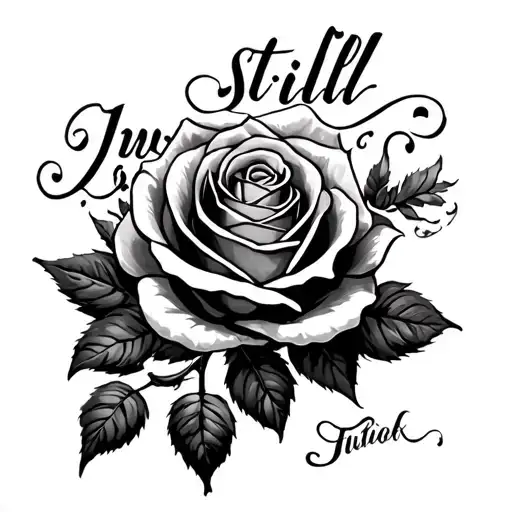 Tornado With Roses And The Word Still In The Rose Stem