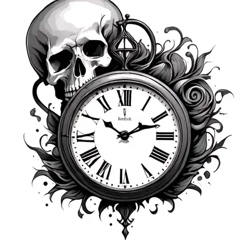 Skull Clock