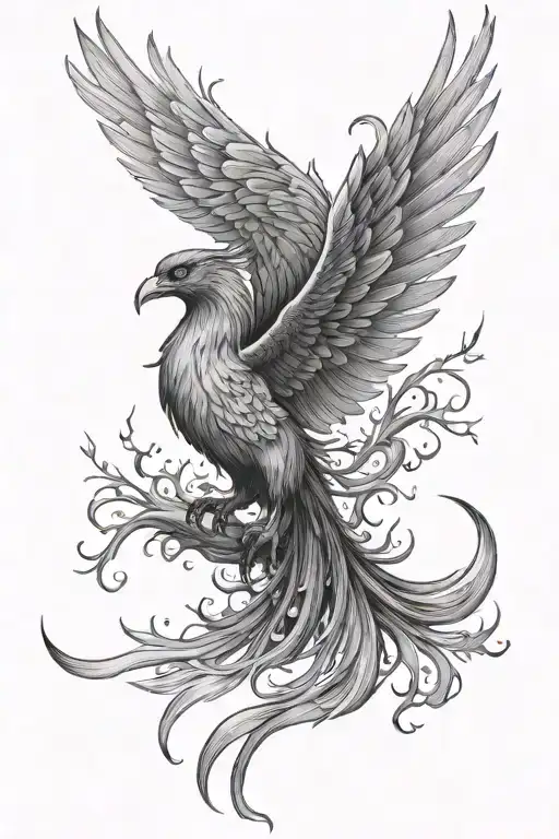 Phoenix Rising From The Ashes