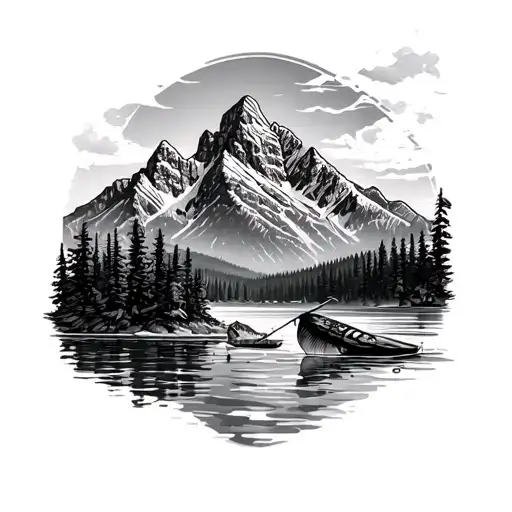 Grand Teton Mountains And Fishing