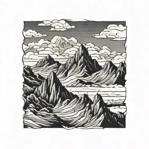 Scar Coverage Mountain Range