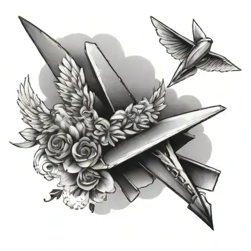 Angels And Paper Airplane Flying