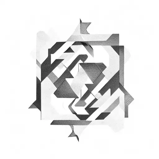 An Abstract Geometric Design Inspired By The Bond Between Parent And Child