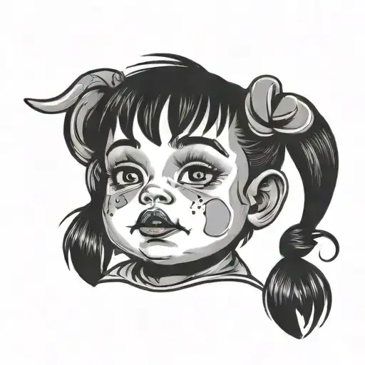 Minimalist Tattoo Said Cry Baby