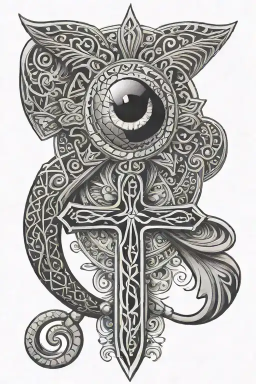 Ankh Symbol With Eye