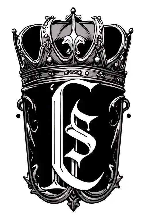 Initials And Crown Made